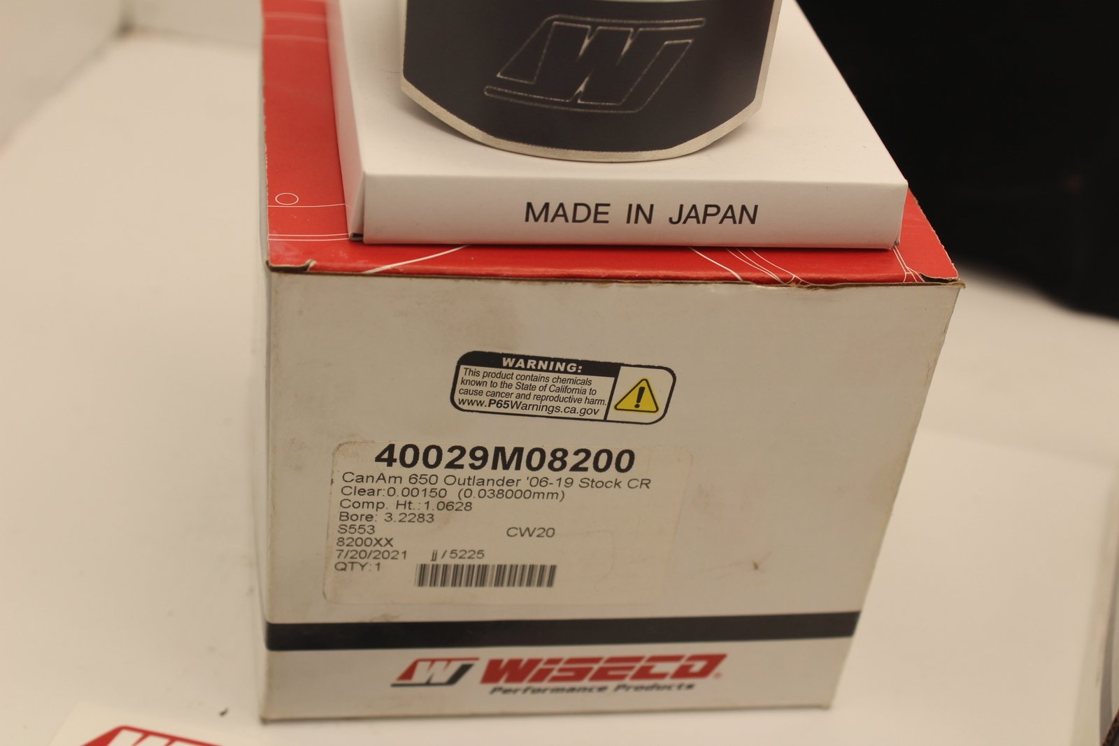 2007-2016 Can-Am Outlander 650 WISECO PISTONS STD STOCK BORE SIZE