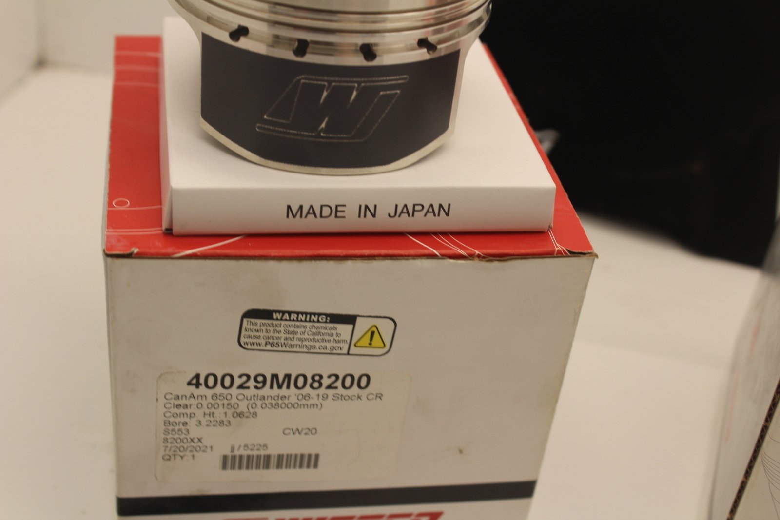 2007-2016 Can-Am Outlander 650 WISECO PISTONS STD STOCK BORE SIZE