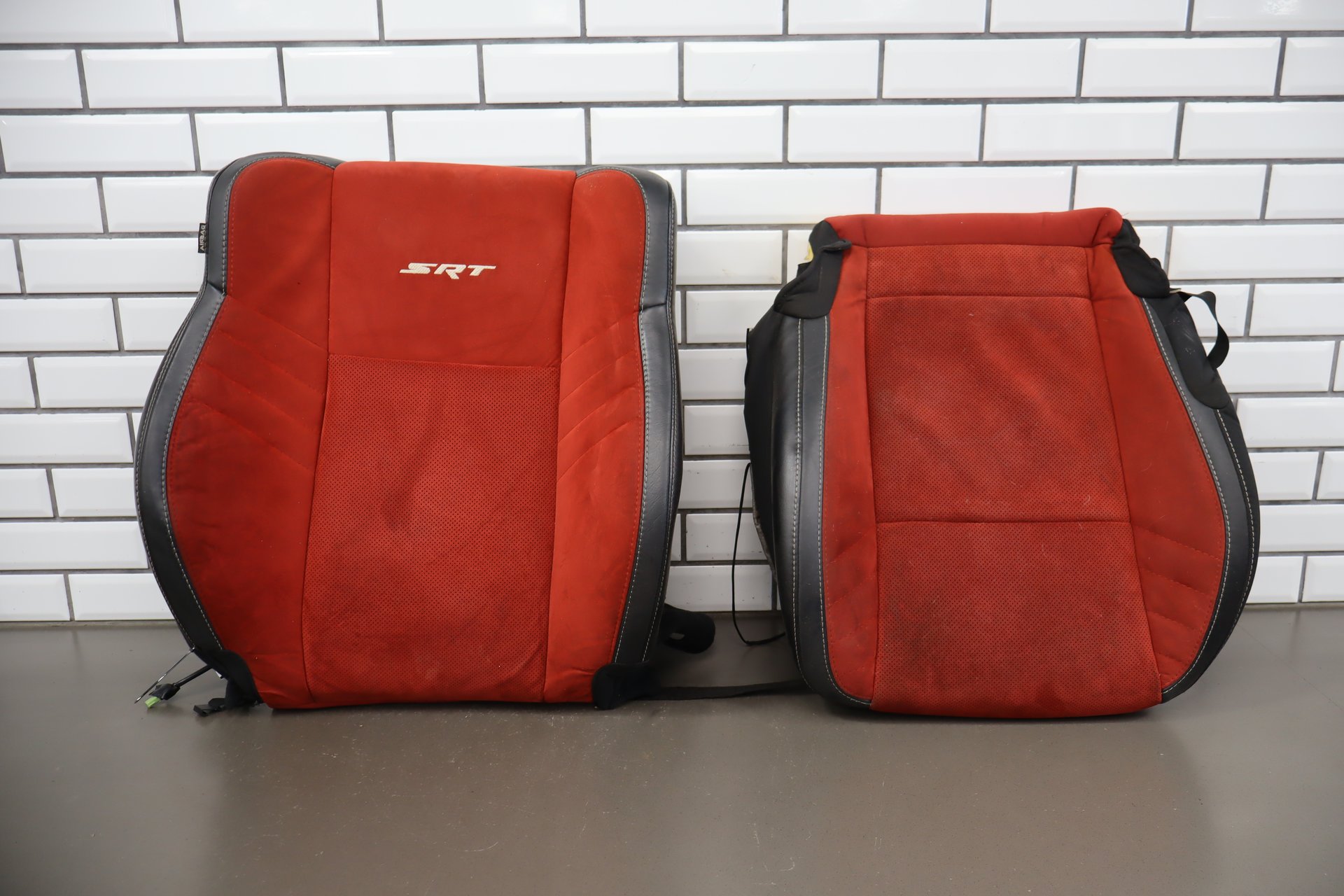 2015-2023 Dodge Challenger Right Front Seat Cloth Leather Ruby Red