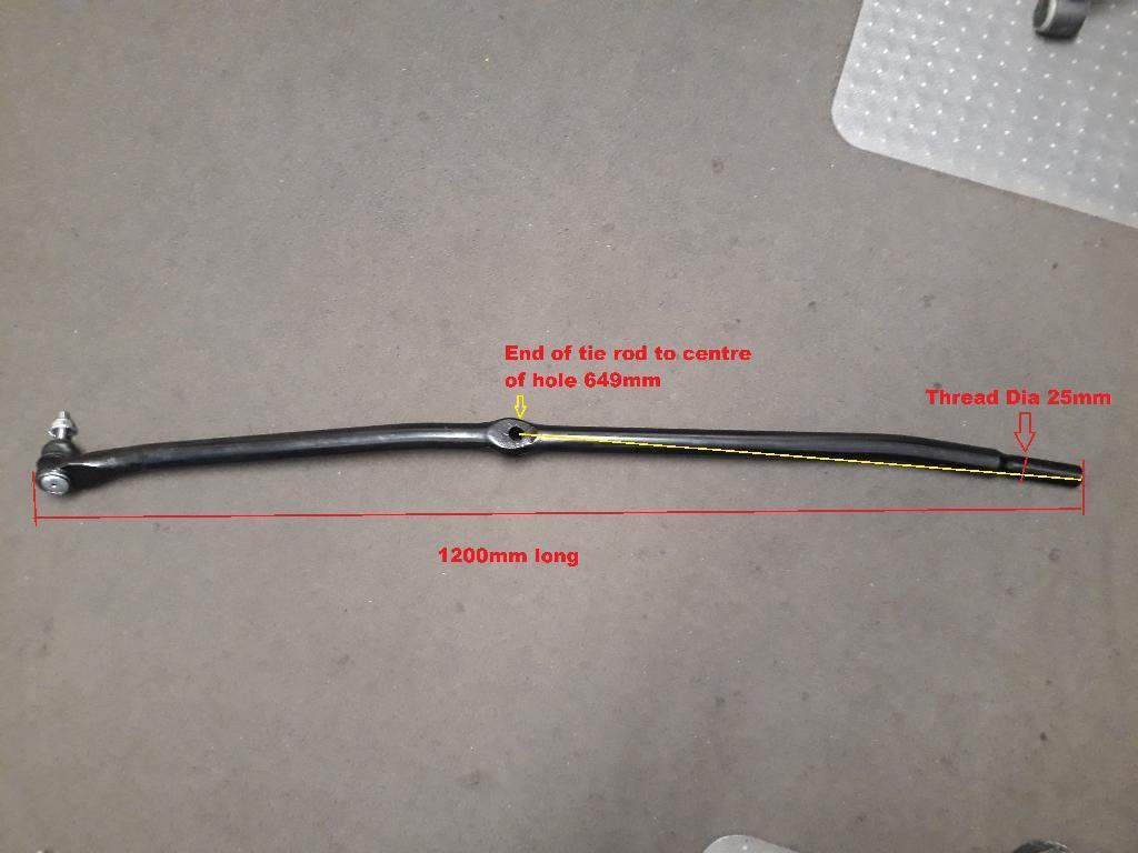 Tie Rod Inner LF 4WD 25/35 w/hole 46.5"