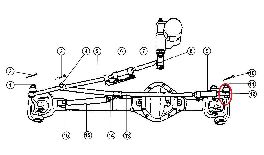 Left Front Outer Tie Rod