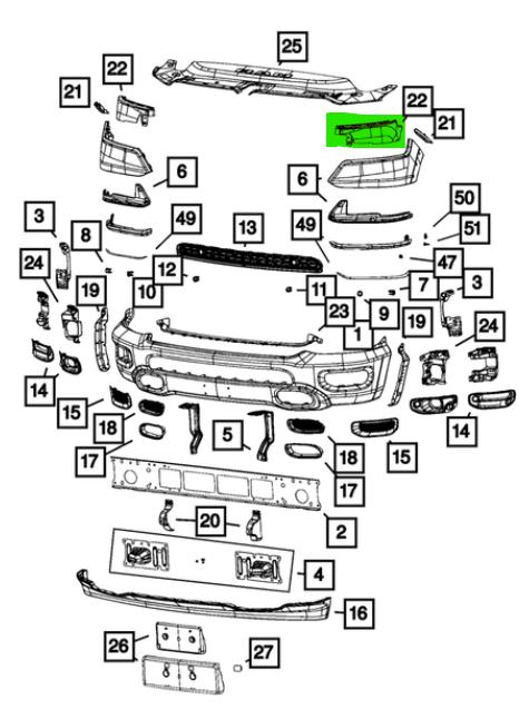 Right Headlight Mount Bracket