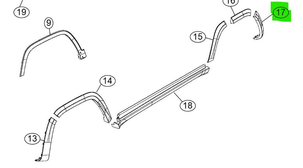 Left Rear Guard Flare