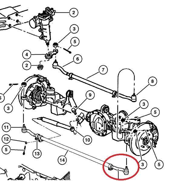 Left Front Outer Tie Rod